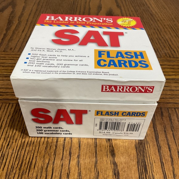 Barron's SAT and GRE Flash Cards Set - Picture 8 of 14